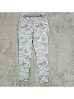 Gap Khakis Pants Womens 6 Gray Camo Skinny Mini Stretch Twill Ankle Casual Fall